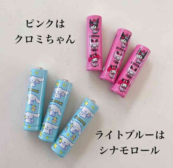 ถ่าน/แบตเตอรี่ AA ลิขสิทธิ์แท้จากญี่ปุ่น ลาย Sanrio
