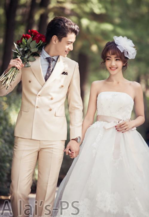 Pre-order ชุดสูทชาย สีทองเชมเปญ