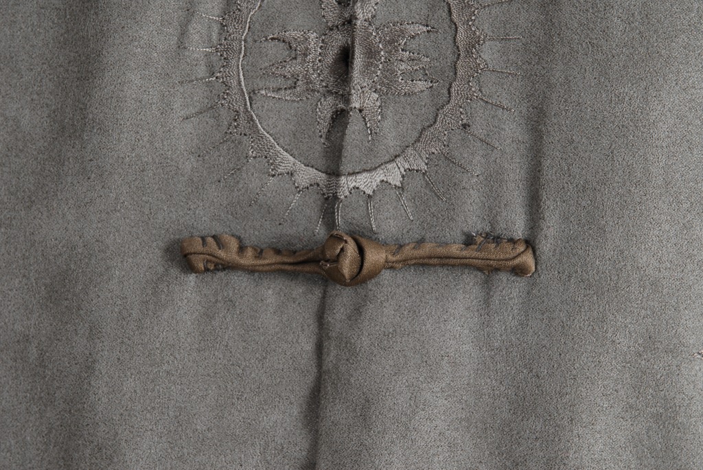 Pre-order ชุดจีน เสื้อจีนชาย แขนยาว สีเทา