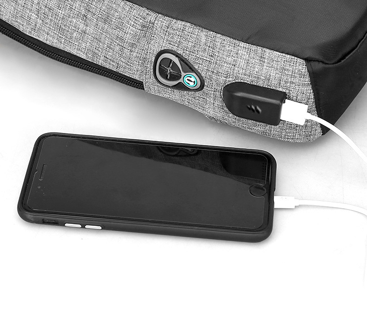 ขาย X-Tips Stylishguy กระเป๋ากันขโมย กันน้ำ ทรงกันขโมย ต่อสายชาร์จเข้าได้