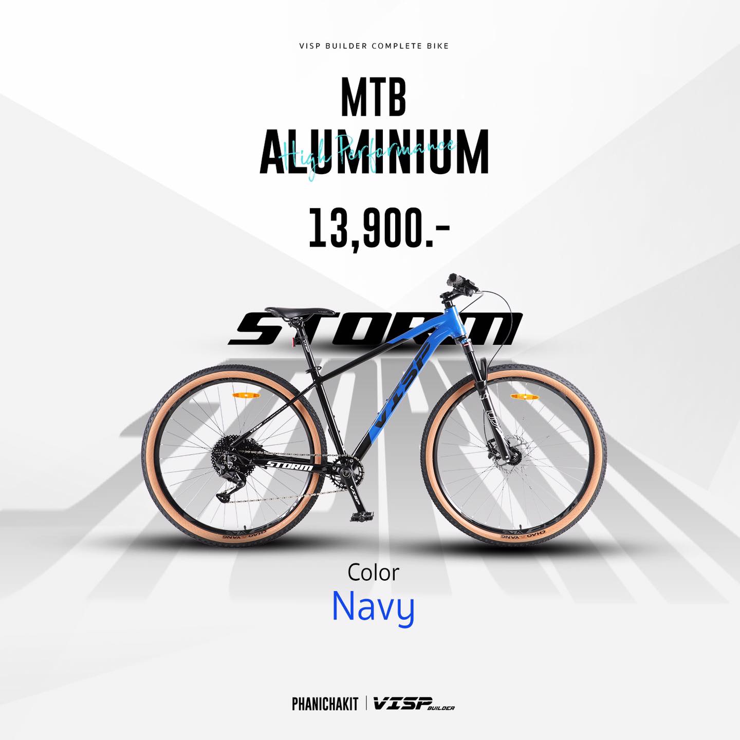 จักรยานเสือภูเขา VISP BUILDER STORM 29" Shimano DEORE 10 SP 2022 เฟรมอลู