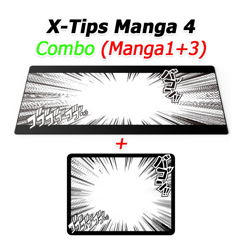 X-Tips Manga แผ่นรองเม้าส์สไตล์มังงะ ญี่ปุ่น ตกแต่งโต๊ะทำงาน โต๊ะคอม