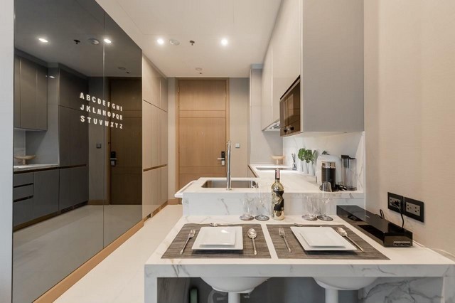 ให้เช่าคอนโด ดิ เอส อโศก ชั้น 9 ขนาด 35.79 ตรม.ห้องสวย ตกแต่งครบ เฟอร์ครบ ใกล้ BTS อโศก