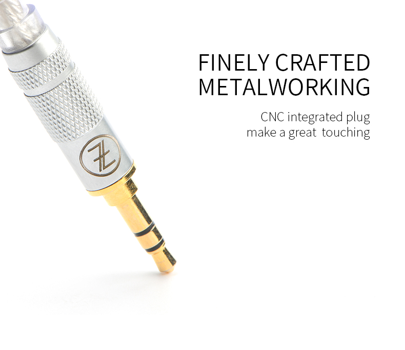 ขาย TFZ TC-01 สายทองแดงชุบเงินถัก 8 แกน หุ้มฉนวน ขั้ว2พิน 0.78