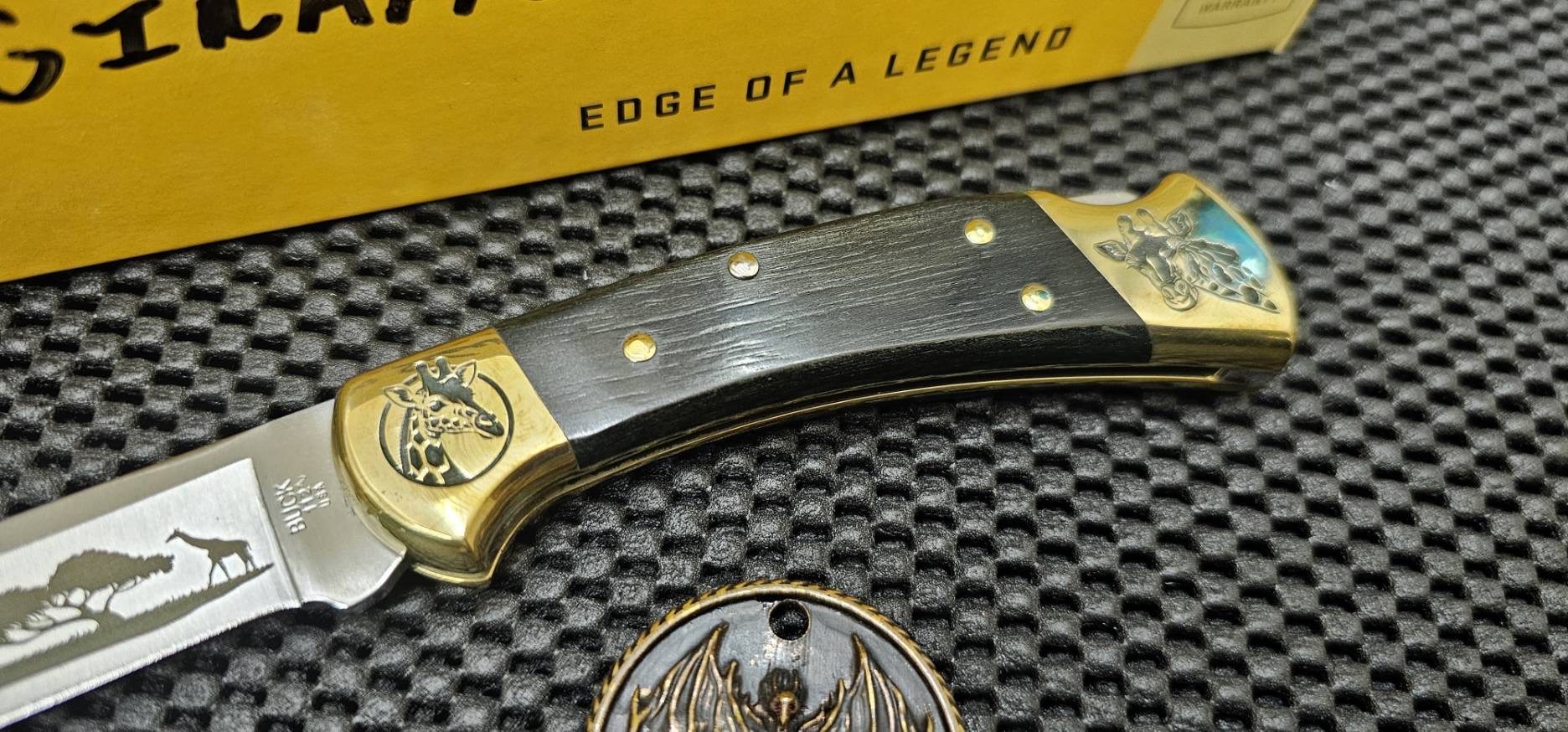 Custom Buck 112 Lockback Giraf