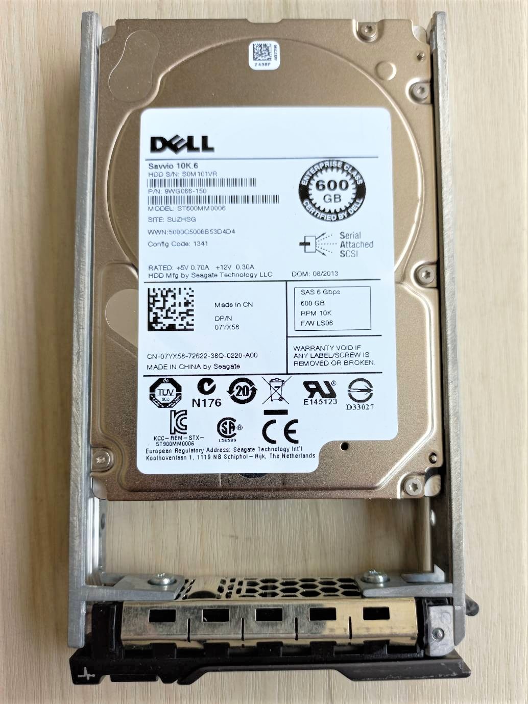 7YX58, 07YX58, ST600MM0006 Dell 600GB 10K 2.5 inch SAS Hard Disk