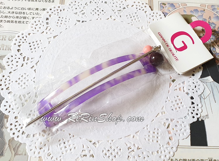 Aznavour ปิ่นปักผมทรงเหลี่ยม (light violet)