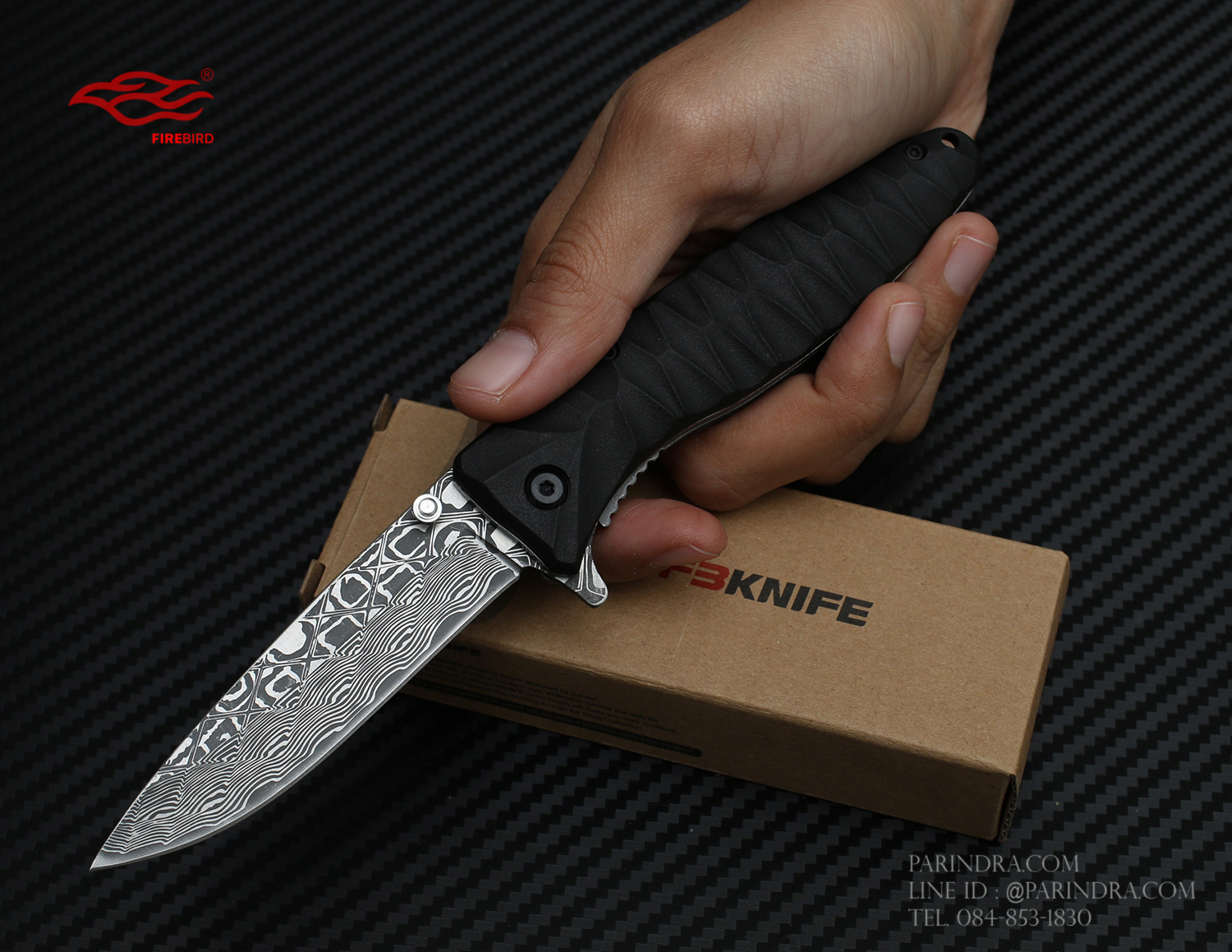 มีดพับ GANZO FIREBIRD F620-B2 ด้ามสีดำ ของแท้ 100%