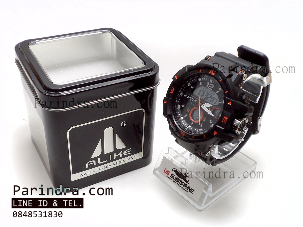 นาฬิกาข้อมือ ALIKE Sport Watch รุ่น AK14109 สีดำพิมส้ม