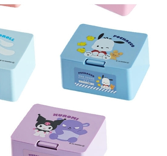 Sanrio storage box กล่องเก็บของซานริโอ้ขนาด 10.6×8.8×5.2(Kitty/MyMelody/Kuromi/Pochacco/Cinnamoroll)