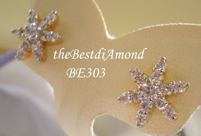 BE303+++ต่างหูดาว 6 แฉก+++ สวย เริ่ด แพรวพราว แต่ไม่เวอร์ ดูดีทีเดียว