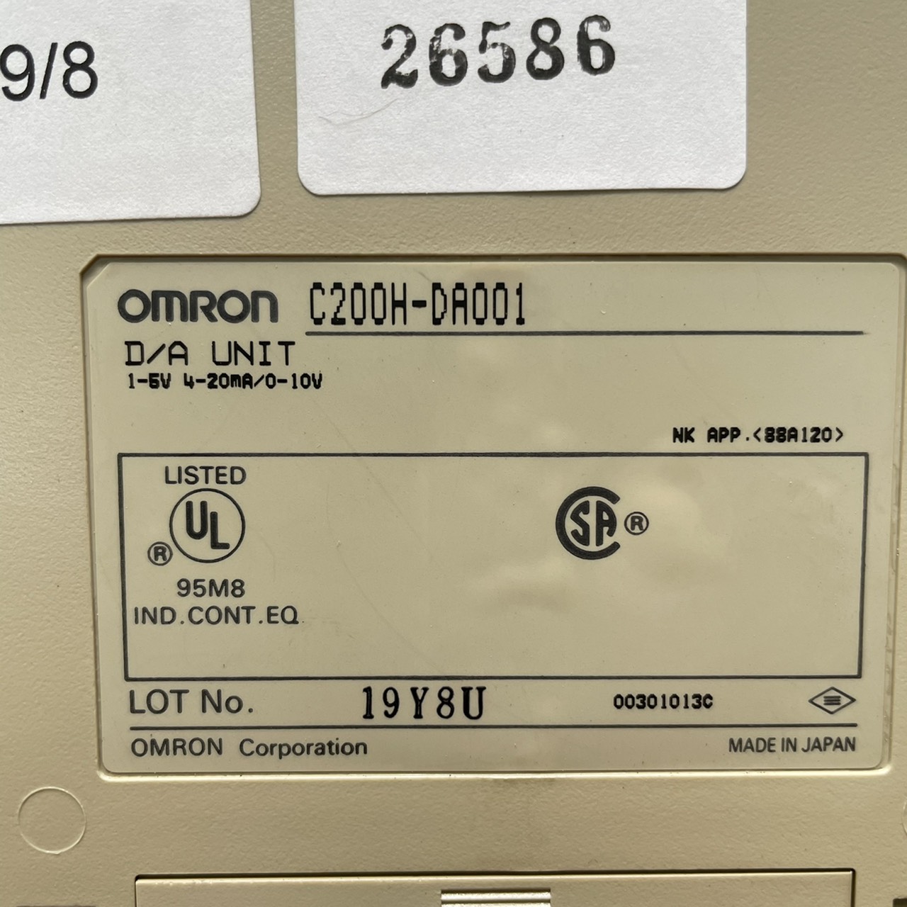 C200H-DA001 PLC " OMRON "