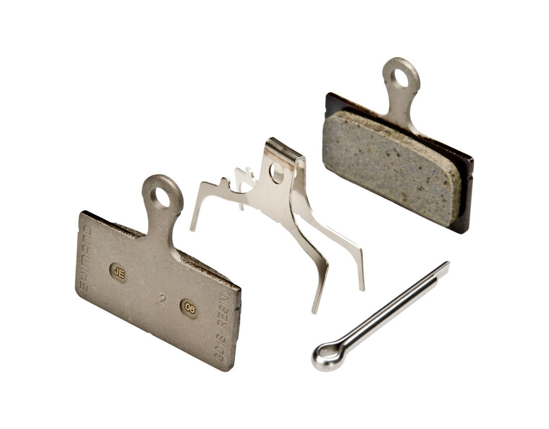 แผ่นยางเบรคดิส SHIMANO DEORE Disc Brake Pads รุ่น BR-M615/M666, Resin, #Y8KA98010 ,G01s
