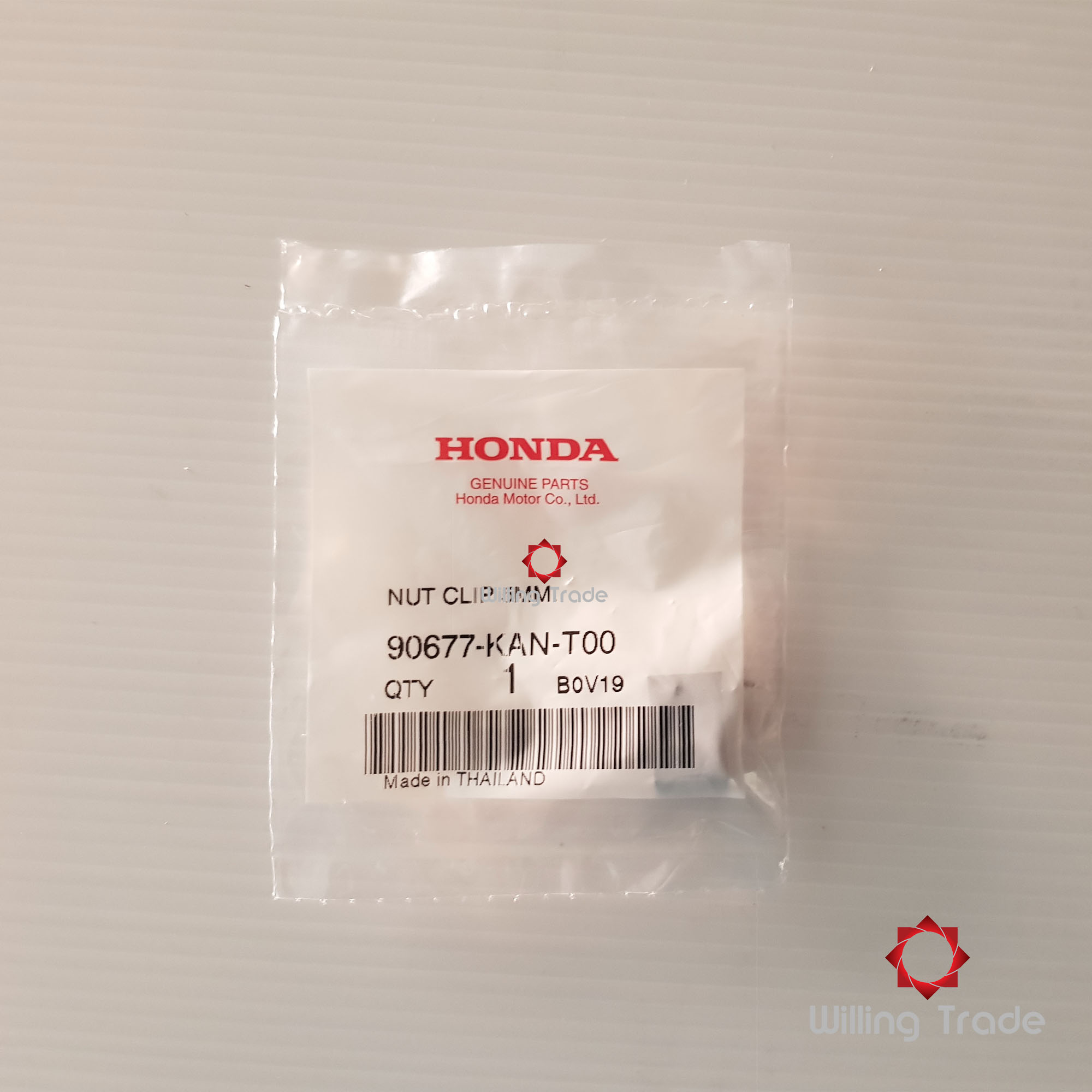 0036. กิ๊ป คลิ๊ป (สำหรับน็อต 5มิล) ใช้ยึดชุดสี(A098) HONDA:(90677-KAN-T00) ทุกรุ่น (ชุดละ5 ตัว) [แท้ศูนย์]