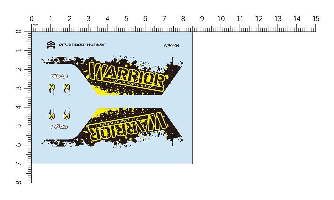 DECAL OH35A01 (YELLOW/BLACK) WP0004
