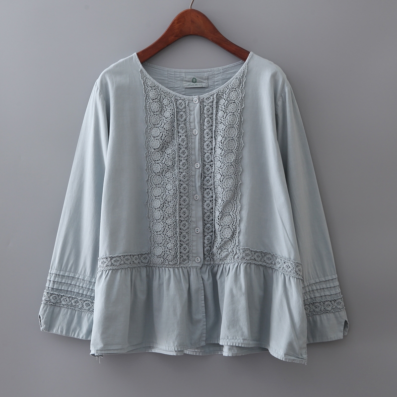 เสื้อผ้าฝ้ายนุ่มแต่งลูกไม้