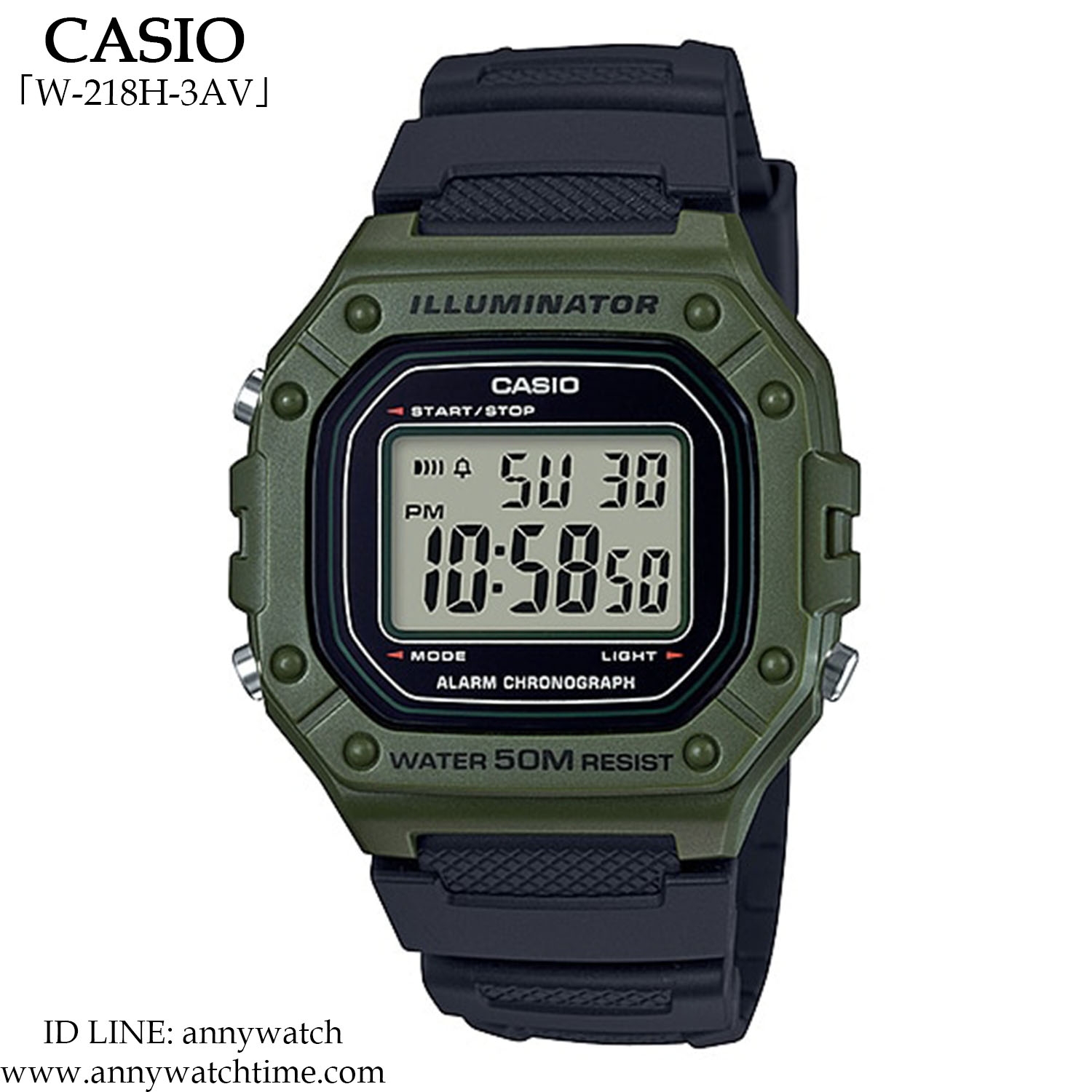 CASIO W-218H-3AV