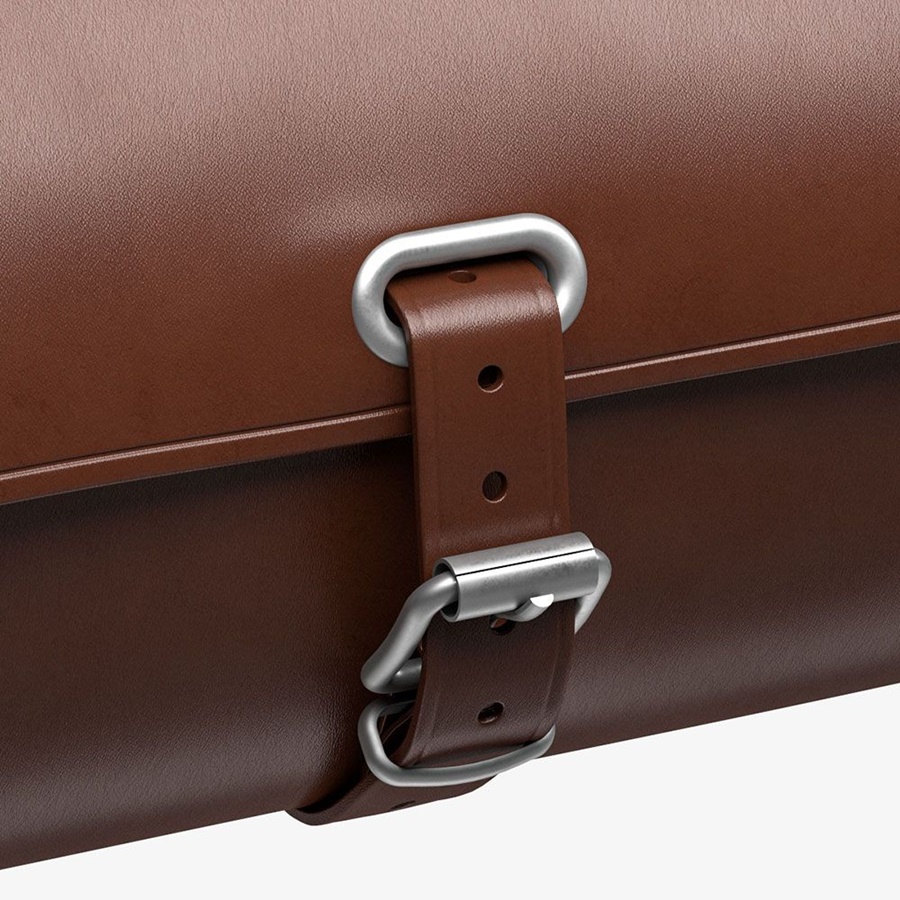 กระเป๋าหนังใต้อาน Brooks England Challenge สีน้ำตาล ขนาด 0.5 ลิตร เข้าชุดกับเบาะ Brooks B17