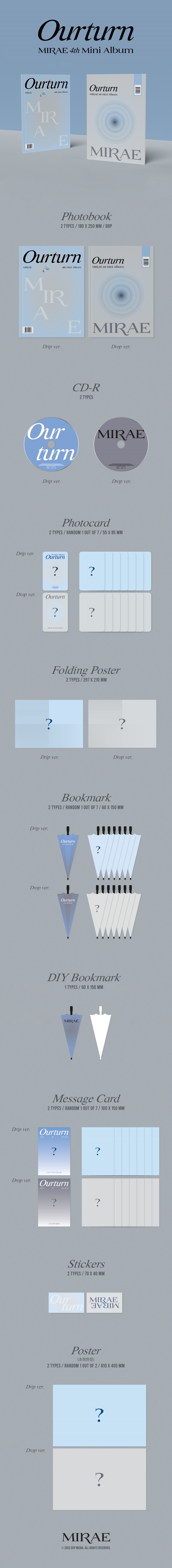 PRE. อัลบั้ม #MIRAE - Ourturn (4th Mini Album) รอ 14-25 วัน