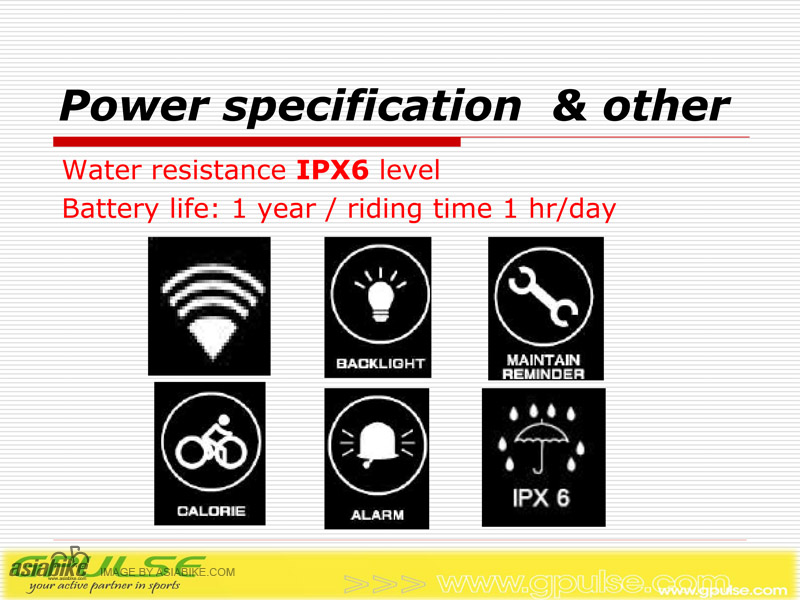 ไมล์จักรยาน G.PULSE WIRELESS CYCLOCOMPUTER WITH CADENCE 20 ฟังชั่น