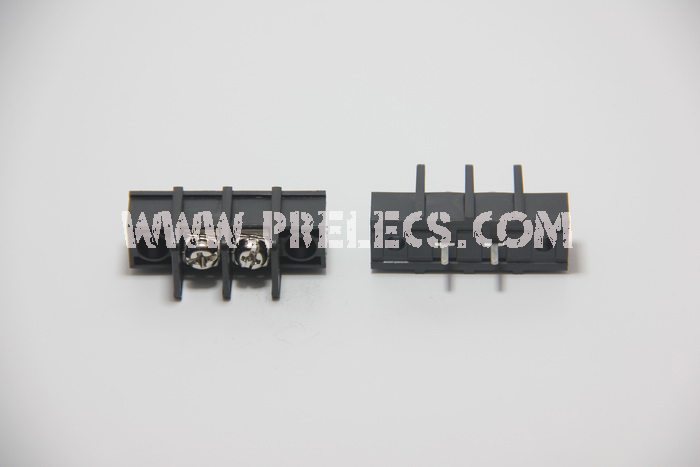 Terminal ดำ 2P 25Amp (ลงปริ้น มีปีกยึดน็อต)