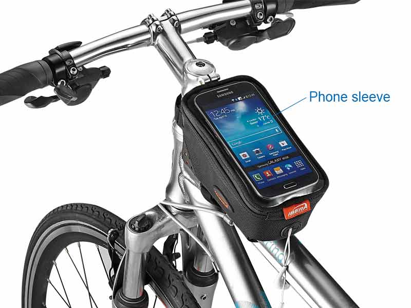 กระเป๋าคาดบนเฟรม IBERA Top Tube Bag, IB-TB8 ความจุ 1.1ลิตร รับน้ำหนัก 1 กก.