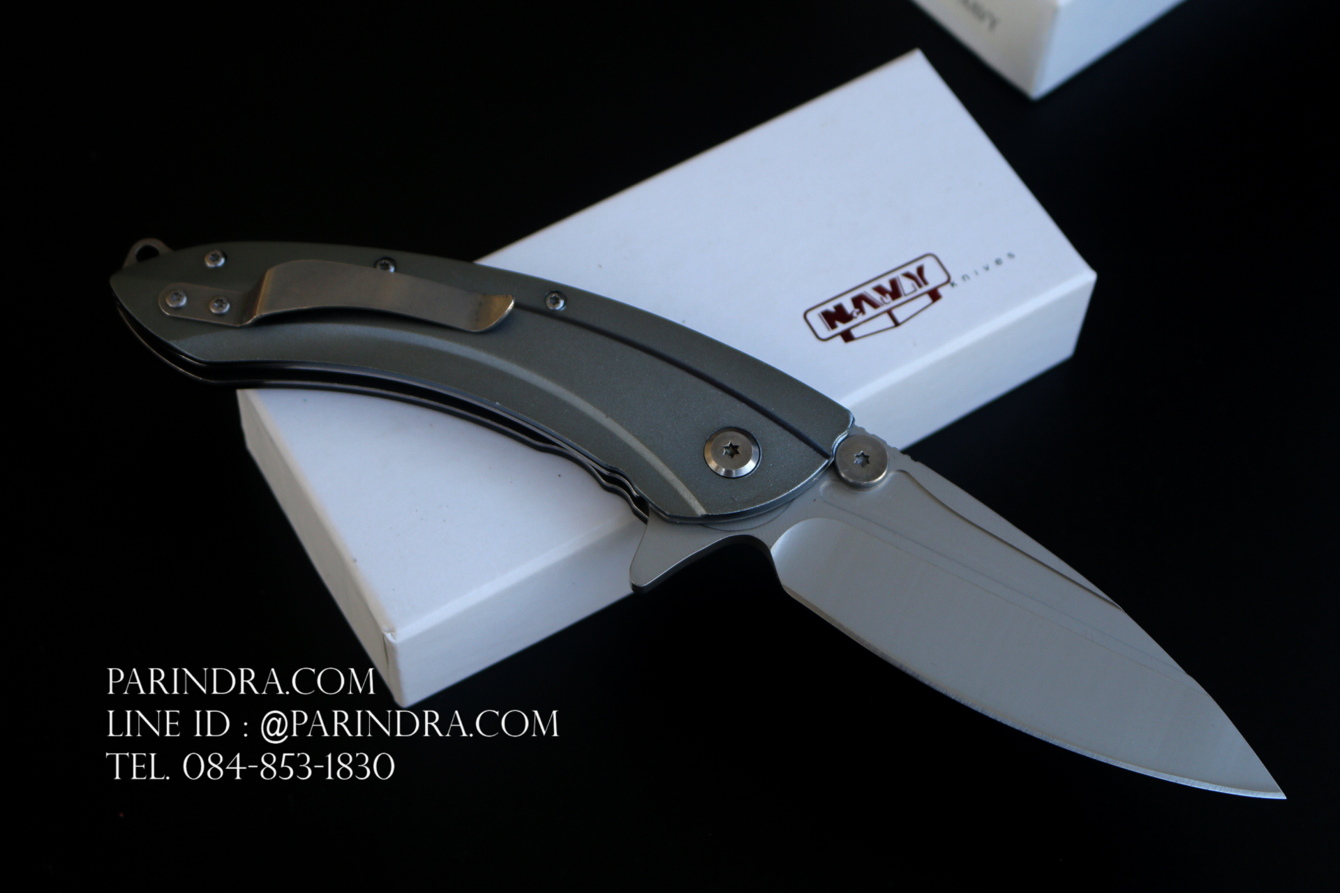 มีดพับ Navy รุ่น K807B สีดำ ใบสีเงิน ด้าม G10 ทรงสวย ของแท้ 100%