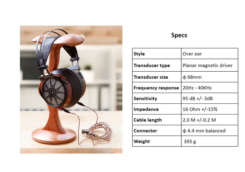 Sendy Audio Apollo หูฟัง Headphone ไดรเวอร์ Planar 68 มม. ไม้แบบเปิดด้านหลัง ประกันศูนย์ไทย
