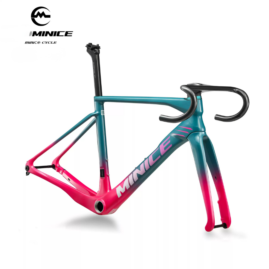 Minice R1 ชุดเฟรมคาร์บอนจักรยานถนน น้ำหนักเบา 1,050g | รองรับยาง 32C | รับประกัน 5 ปี – สั่งจองวันนี้!