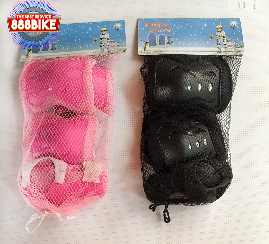 Sport Protection สนับเข่าและข้อศอก สำหรับเด็ก สนับเข่า2ชิ้น ,สนับศอก2ชิ้น ,สนับข้อมือ2ชิ้น