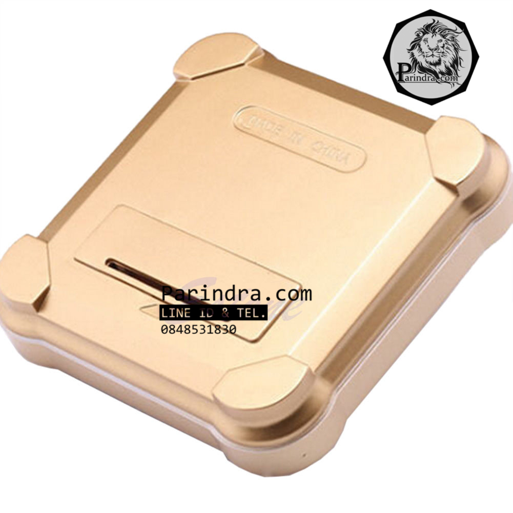 แท่นโชว์สินค้าแบบหมุน จานหมุน แท่นหมุน ถาดหมุน พลังงานแสงอาทิตย์ ดีไซน์โค้งมน สีทอง