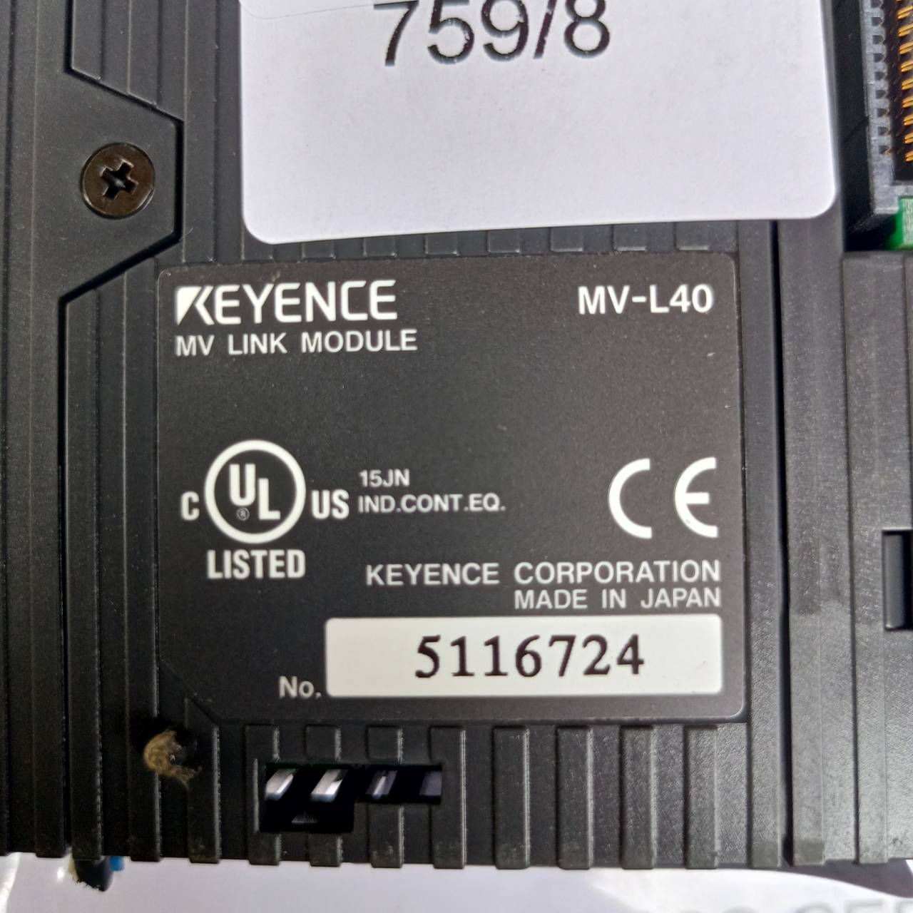 MV-L40 PLC " KEYENCE "