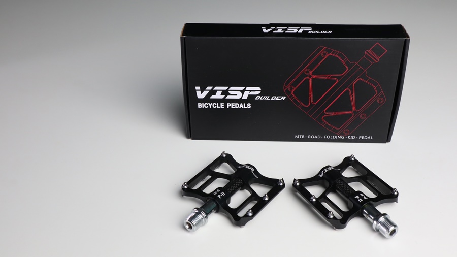 บันได้จักรยานครอบคาร์บอน VISP P-11 ALLOY PEDALS, DU-BEARING สีดำ เบา ลื่นสุดๆ