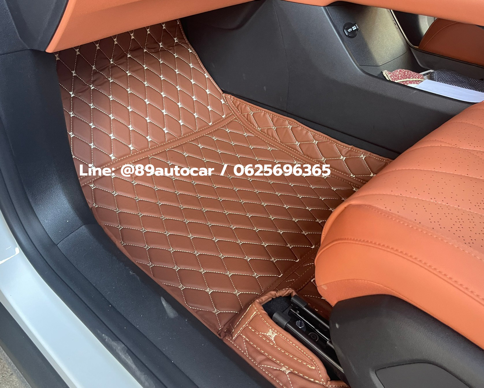 พรมรถยนต์ Changan Deepal S07 เอสโอเซเว่น ปูพรม6D สีน้ำตาลเข้ม 6 ชิ้น