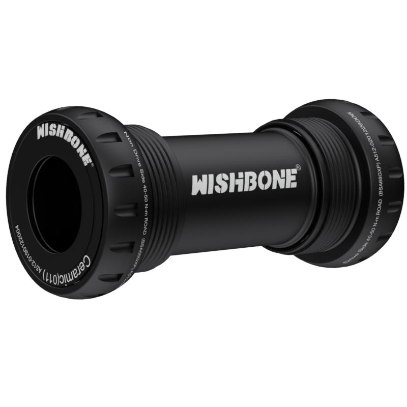 กะโหลก WISHBONE BSA68 Ceramic | Shimano HT2 / SRAM GXP / DUB Compatible | เฟรมมาตรฐาน 1.37"x24T x 68mm | น้ำหนักเบา 94–118 กรัม | รับประกัน 2 ปี