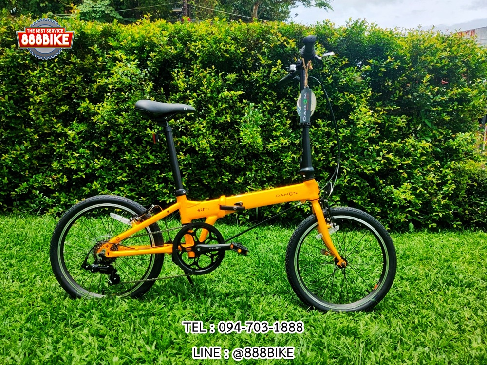 DAHON HIT D7 20 นิ้ว 7 Speed จักรยานพับพรีเมียม เฟรมอลูมิเนียม Dalloy ตะเกียบ Chromoly ระบบเกียร์ Shimano 7 Speed