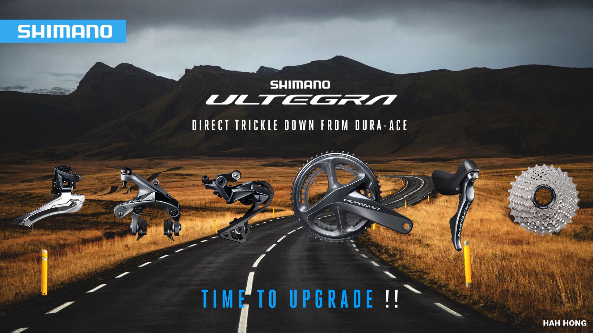 จาน ULTEGRA, FC-R8000, 50x34T, 165mm,170MM, 172.5MM (ไม่รวมกะโหลก) IFCR8000CX04