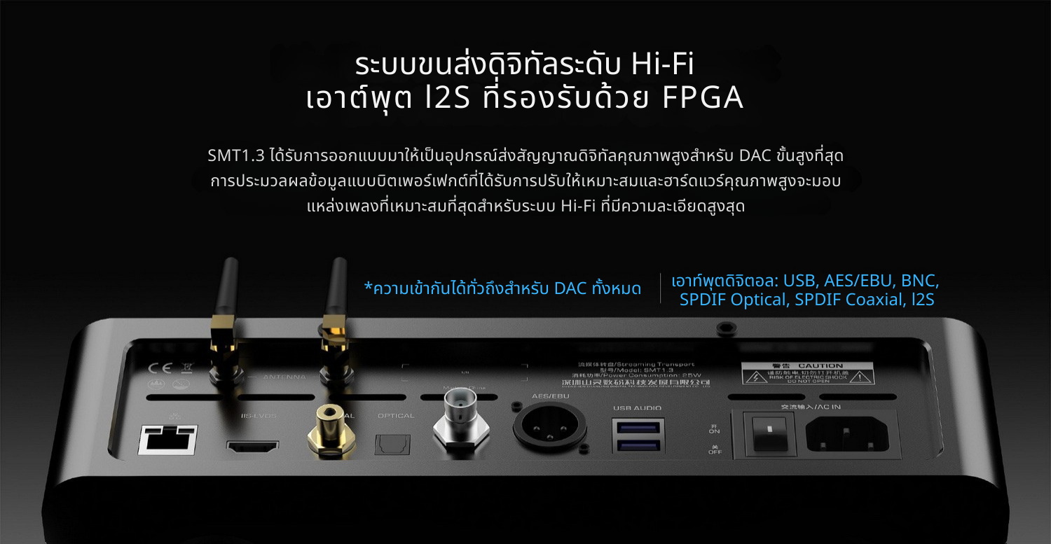[PreOrder] Shanling SMT1.3 สตรีมเมอร์ Hi-Fi ยุคใหม่ รองรับ MQA Dual Hi-Res ประกันศูนย์ไทย