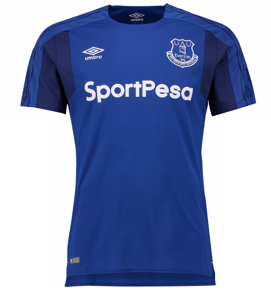 เสื้อเอฟเวอร์ตั้น 2017 2018 ทีมเหย้าของแท้ Everton Home Shirt 2017/18