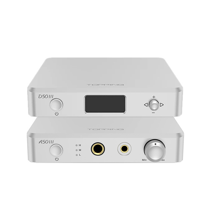 Topping D50III DAC ตั้งโต๊ะระดับ HiFi ชิป ES9039Q2M x2 รองรับ LDAC, Dual Hi-Res ประกันศูนย์ไทย