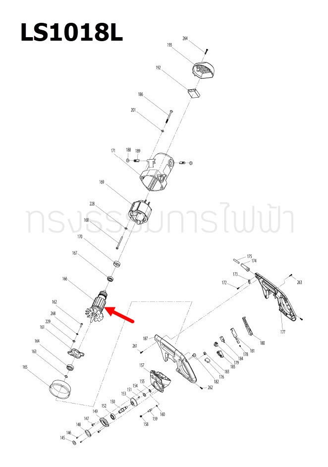 ทุ่น แท่นตัดองศา Makita มากีต้า LS1018L (แท้) ##