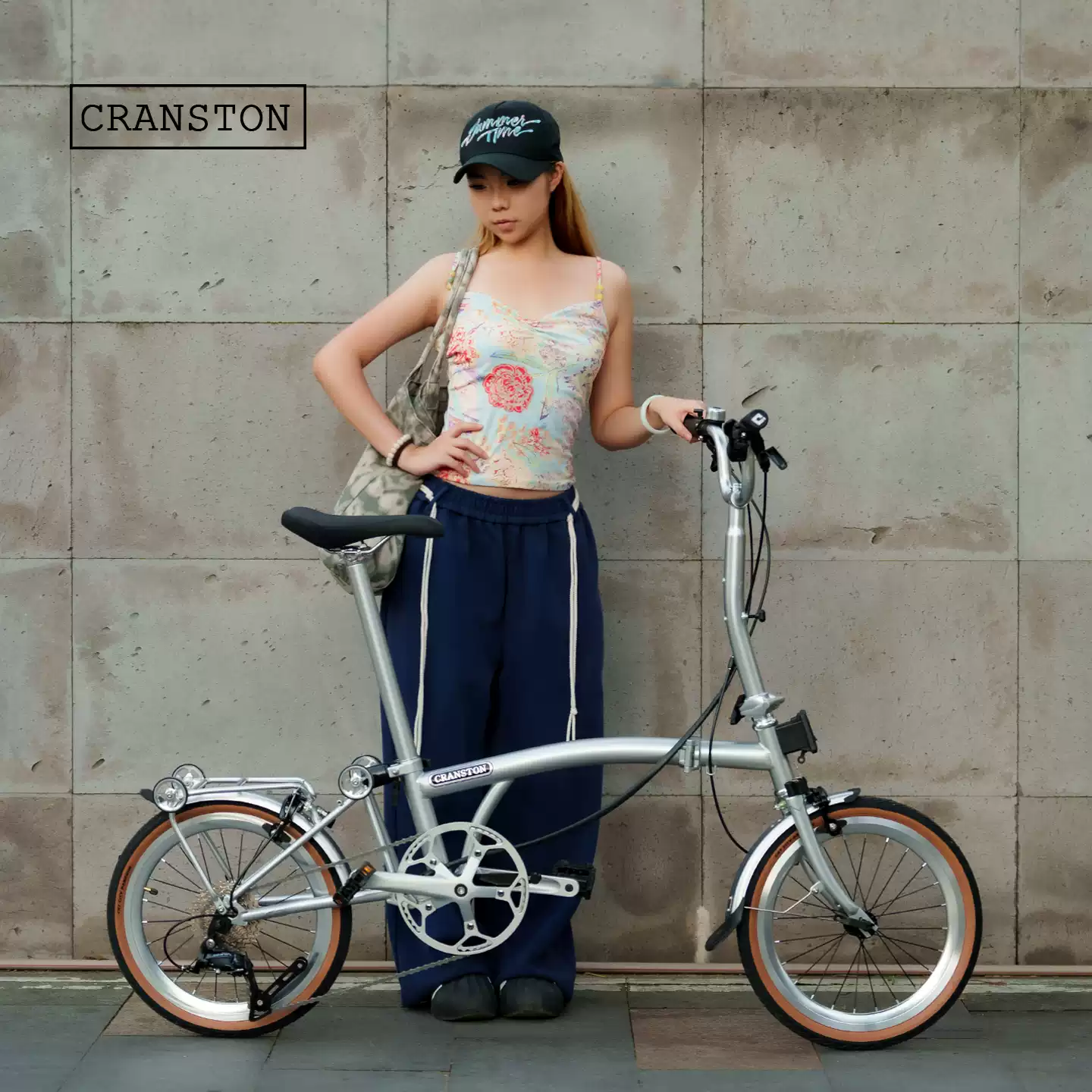 จักรยานพับ Cranston R9 16 นิ้ว 9 สปีด น้ำหนักเบา 12.5kg พับ 3 ทบ ดีไซน์เรโทร 16 สี — ปั่นในเมือง ปั่นไปทำงาน สะดวกพกพา