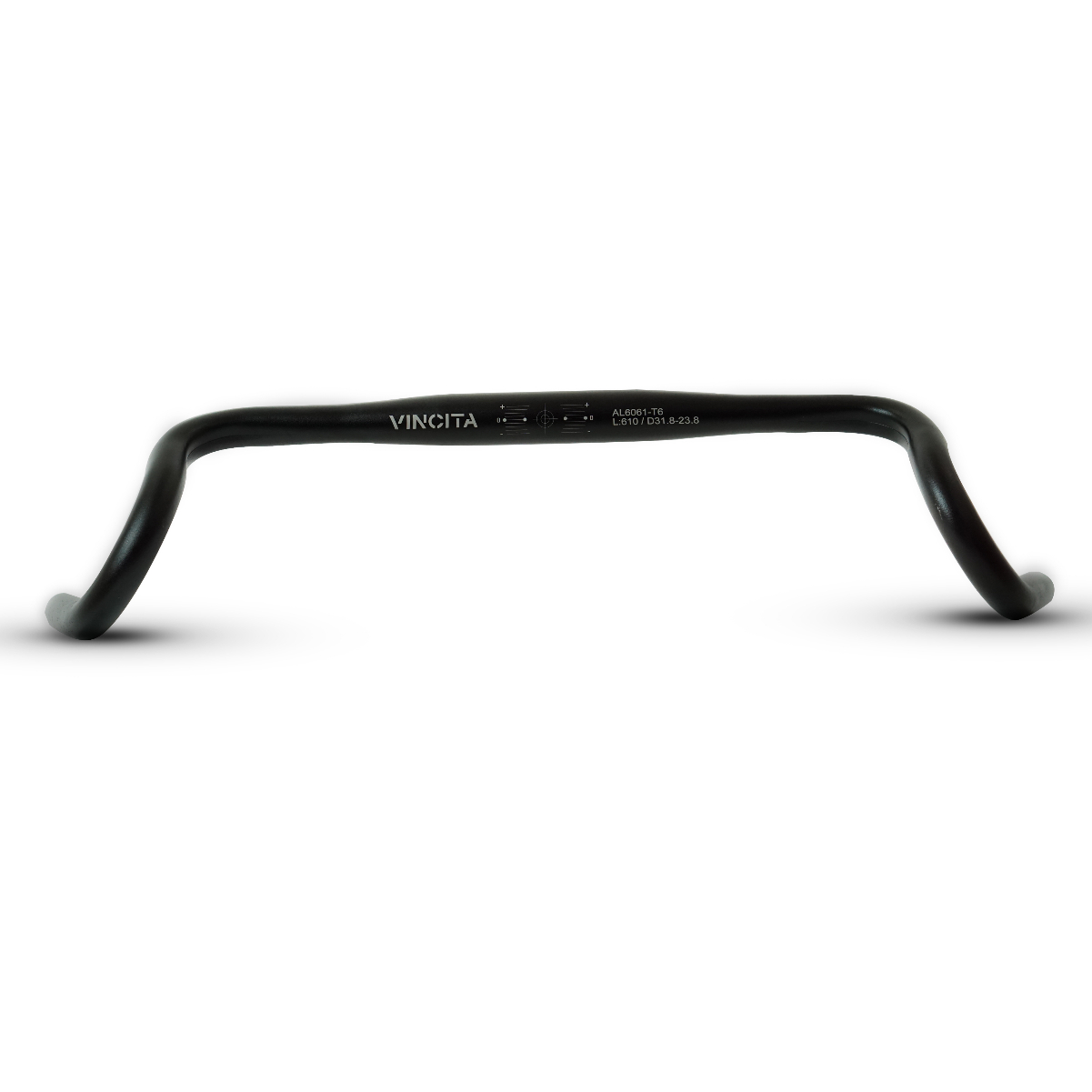 แฮนด์เสือหมอบเฉียงออก VINCITA Flared Handlebar., C047
