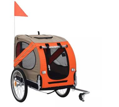 รถพ่วงจักรยาน HONLONE Foldable Dog Pet Bicycle Cycle Cargo Trailer, ABBT-3156