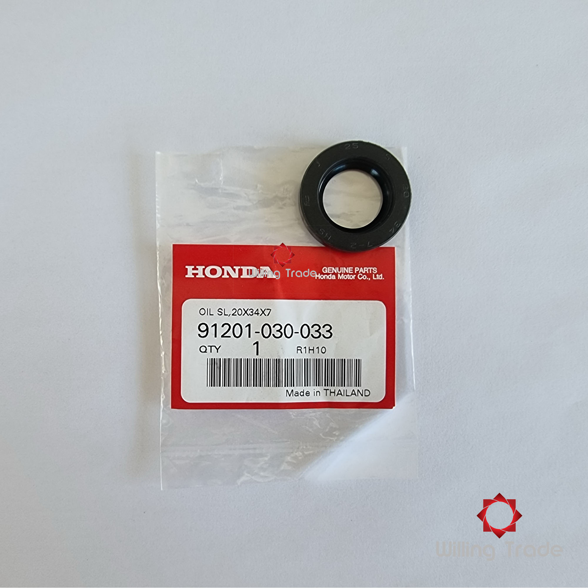 ซีลสเตอร์หน้า 20*34*7 (A227) HONDA:(91201-030-033) DASH ทุกรุ่น ,LS125 ทุกรุ่น แท้ศูนย์