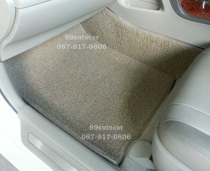 พรมไวนิลปูพื้นรถยนต์ Toyota Camry 2011 ไวนิลสีครีมขอบครีม