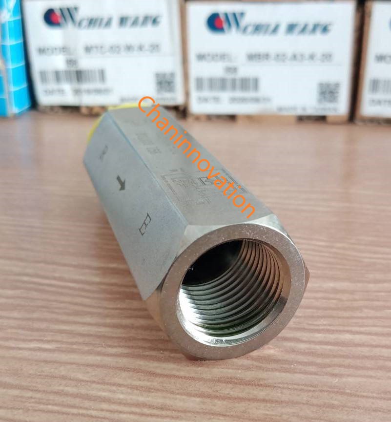 VAS-02 Hose Burst Protection Cartridge Type Valveวาล์วกันกระบอกไฮดรอลิคตกเมื่อเกิดสายยางน้ำมันไฮดรอลิคแตกขณะเครื่องจักรทำงานยกน้ำหนัก(Flow Rate 25 L/min,Max pressure 350 Bar) เป็นวาล์วป้องกันอุบัติเหตุ(Safety valve)เช่น ลิฟท์ขนถ่ายสินค้าขึ้น-ลง (Up-Dowd)