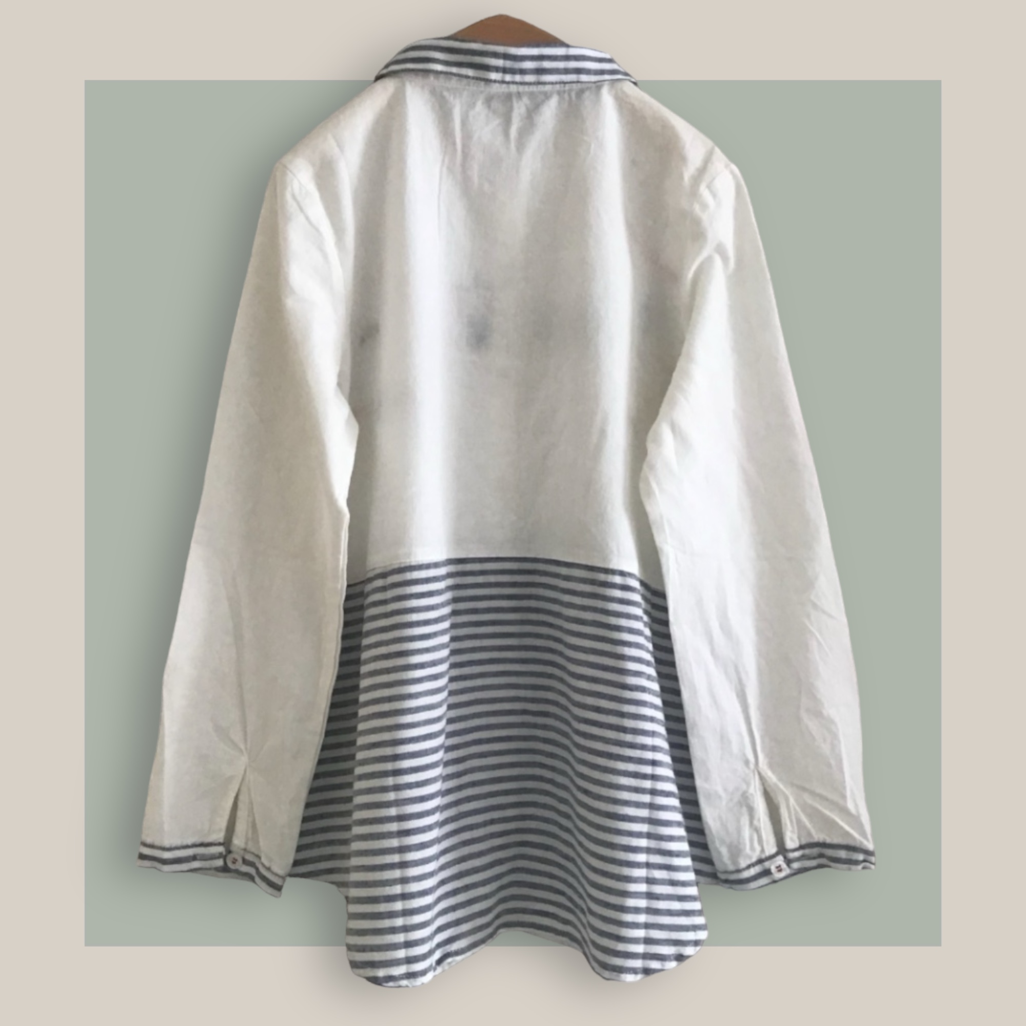 เสื้อเชิ้ตผ้าฝ้ายปักลาย
