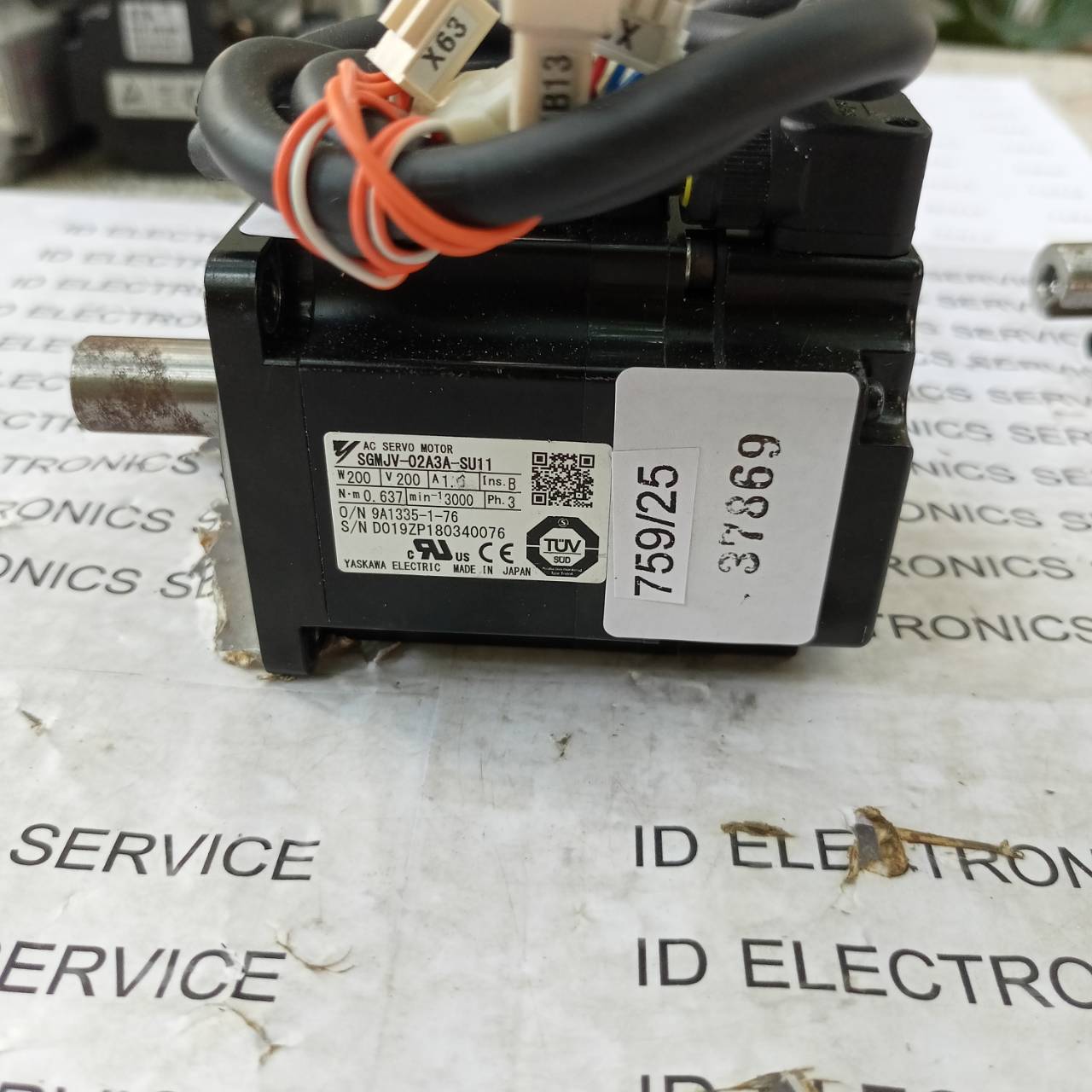 SGMJV-02A3A-SUU11 SERVO MOTOR " YASKAWA "