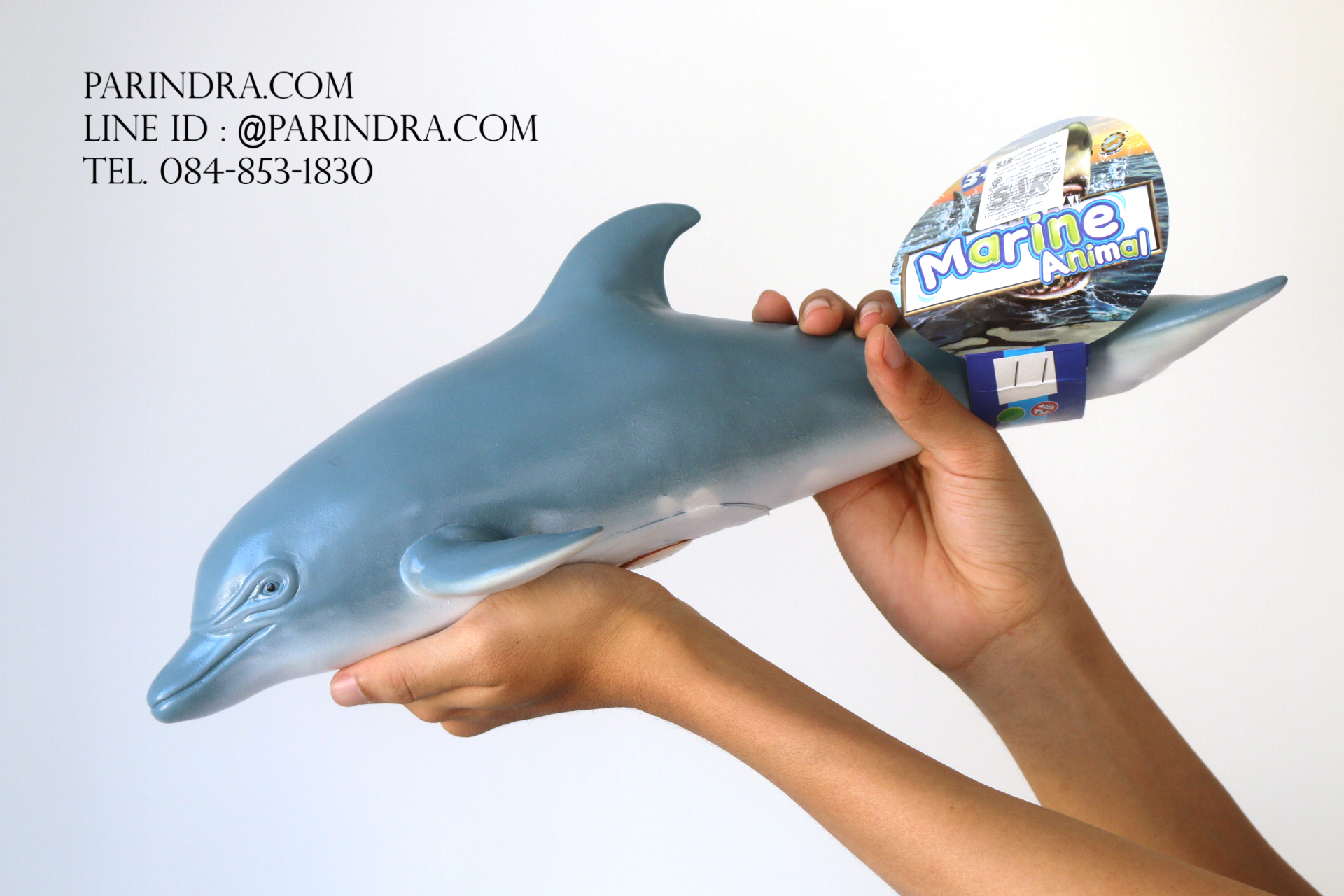 โมเดลปลาโลมา Dolphin แบบยางอ่อนนุ่มนิ่ม ตั้งโชว์สวย ขนาดใหญ่ 16 นิ้ว